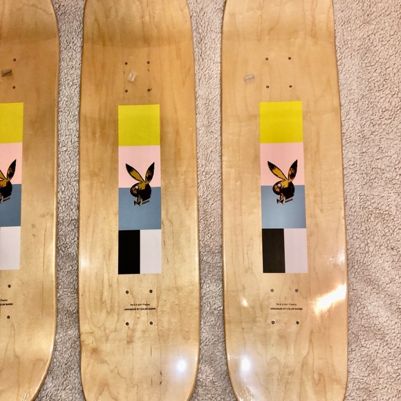 COPY - Brand New/Sealed/Unopened Andy Warhol Playboy Skateboard FULL SET - Picture 6 of 12
